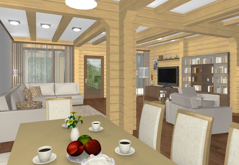 Интерьер деревянного дома (брус)