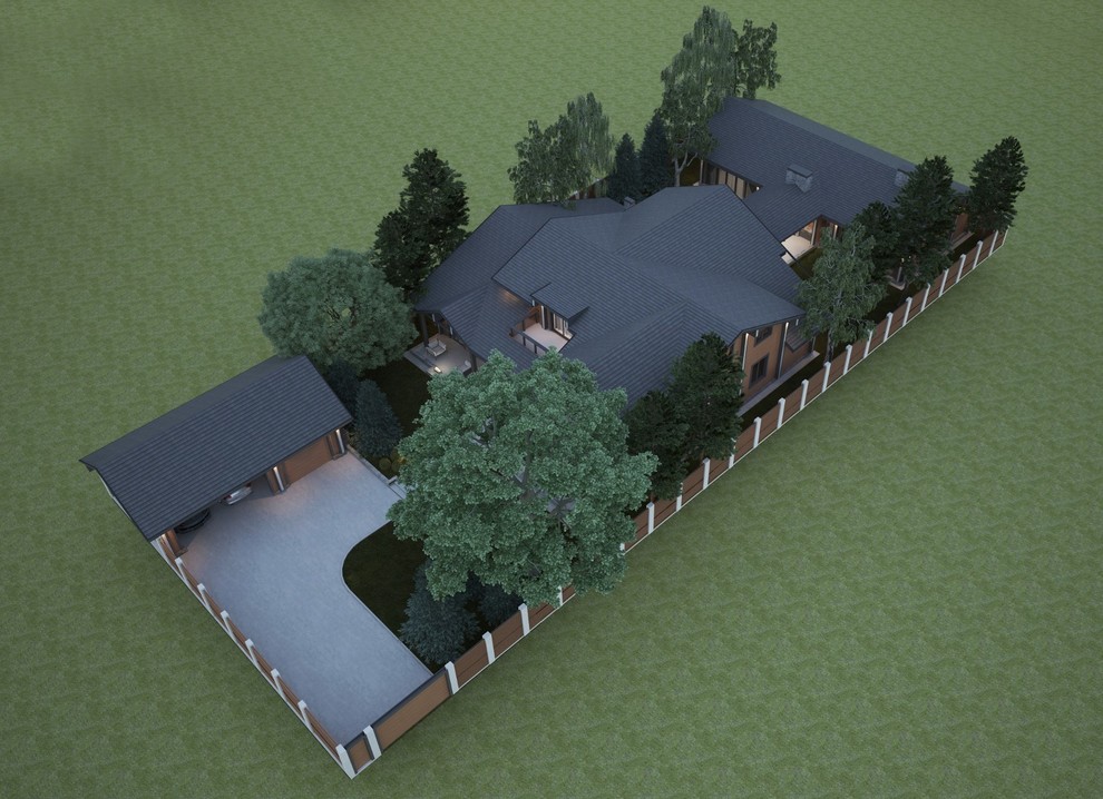 Проект дома в стиле шале