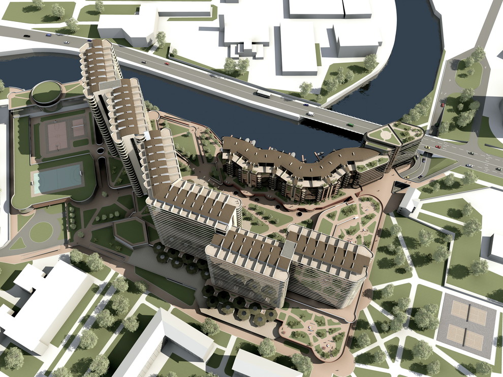 Проект полифункционального жилого комплекса на Охте