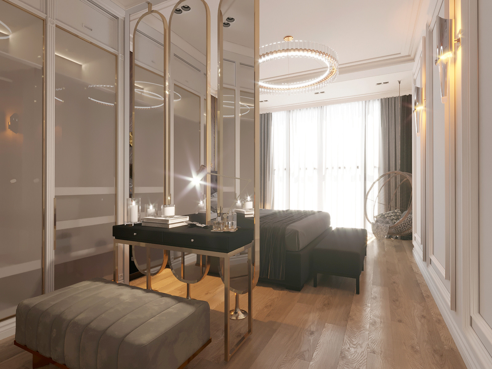 Квартира неоклассика 140м2 г.Новосибирск