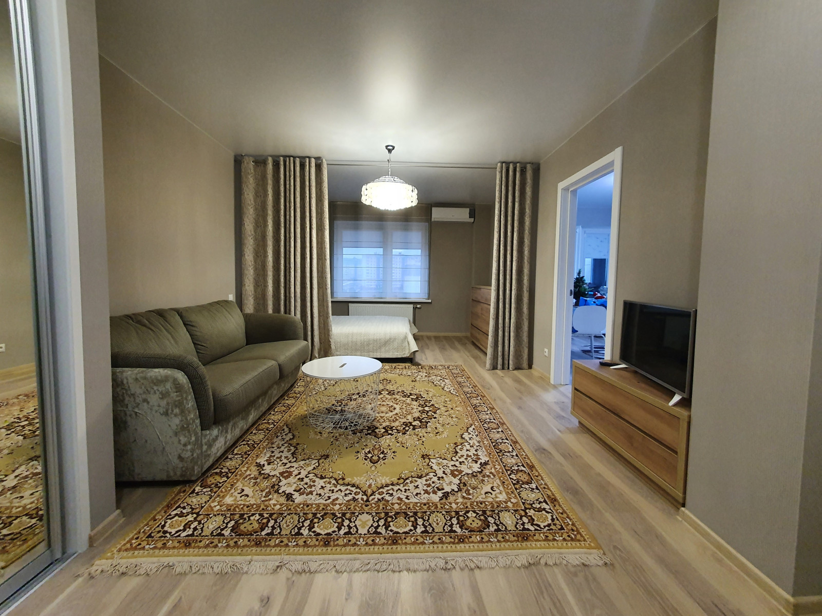 Обложка проекта: Переделка существующей гостиной-спальни-прихожей 23,26 м/кв