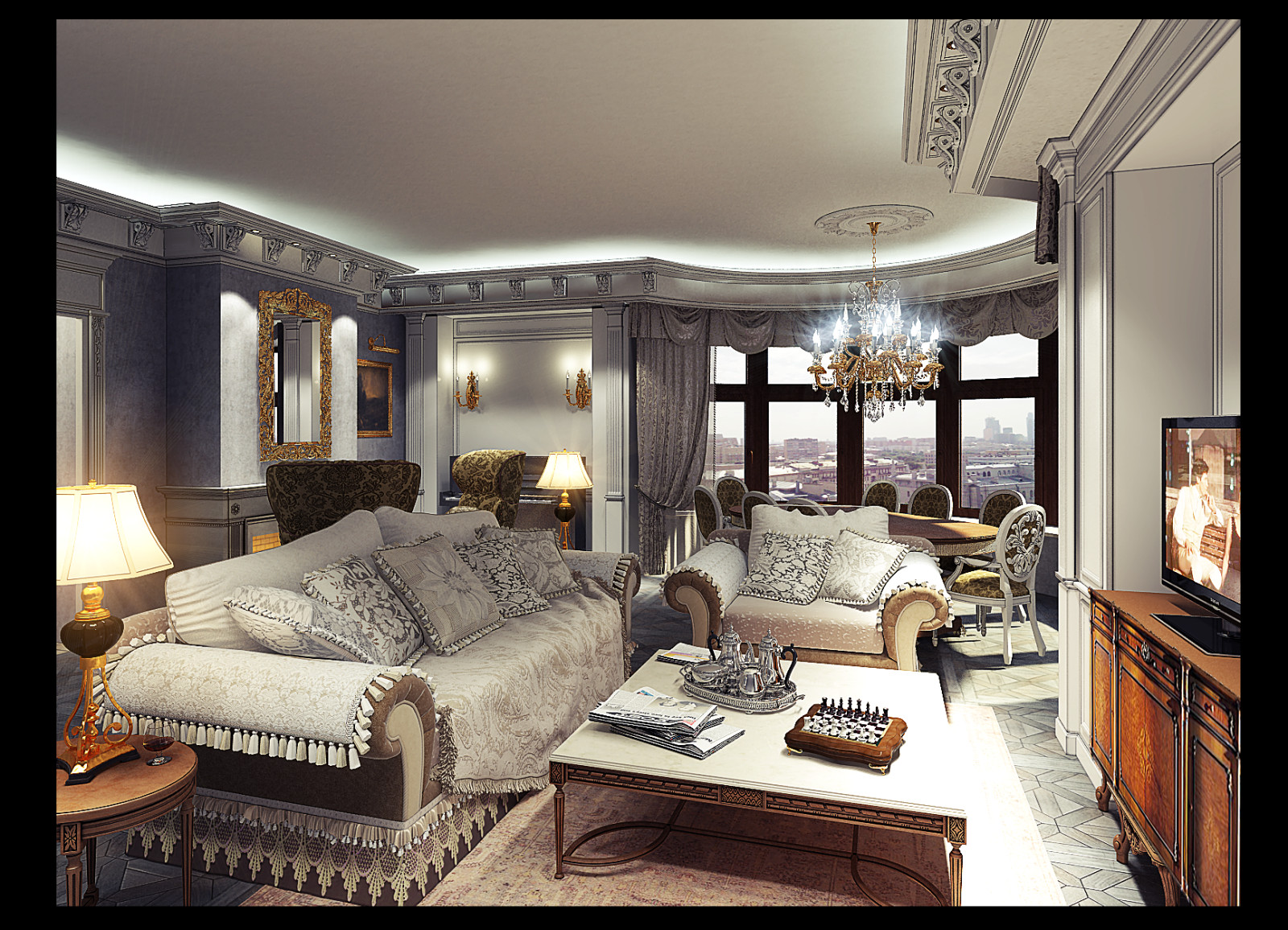 Гостиная и визулизация