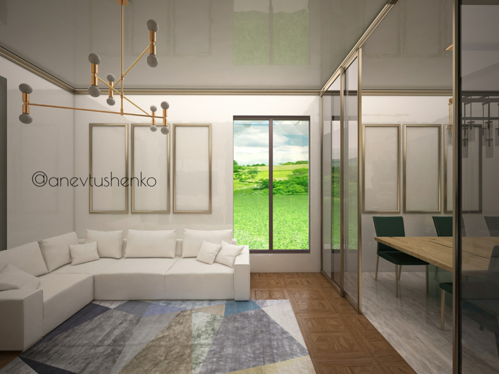 Дом 2 этажный для теплого региона в современном стиле.