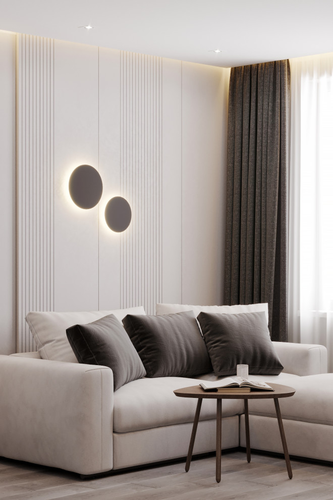 Дизайн гостиной в ЖК Арсенал г. Пермь