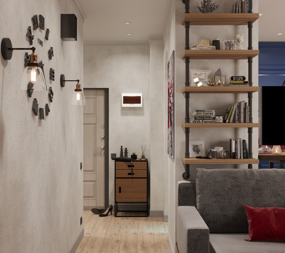 Квартира в стиле эклектика с сочетанием Лофта, Сканди и немного Востока.