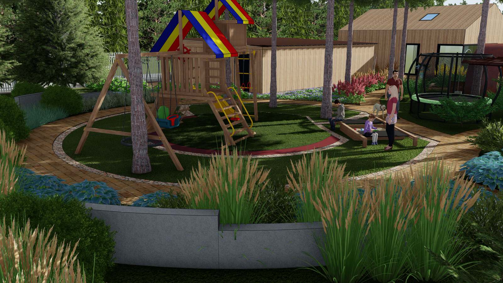 На поляне в лесу