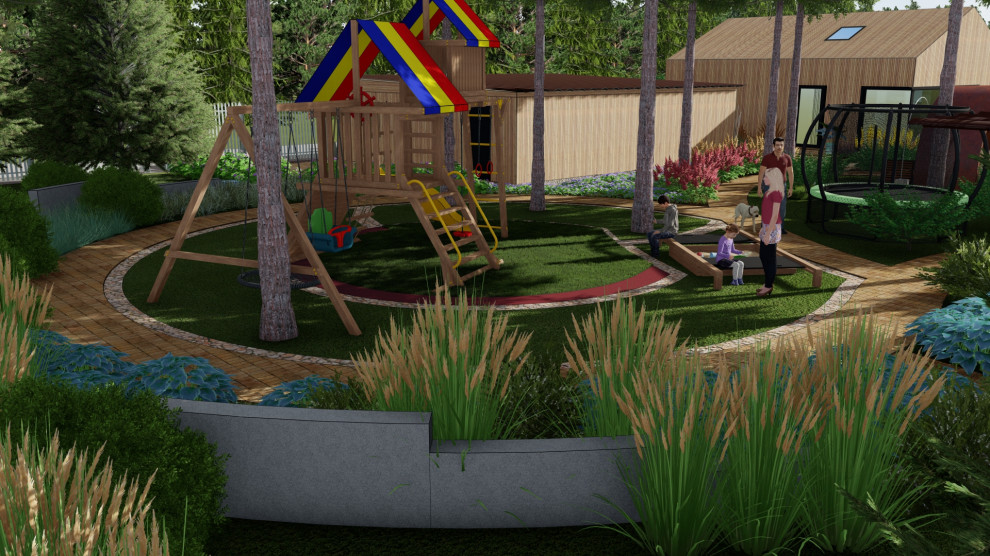 На поляне в лесу