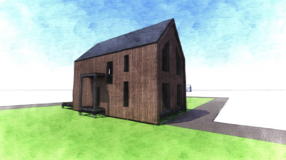 Барн около реки