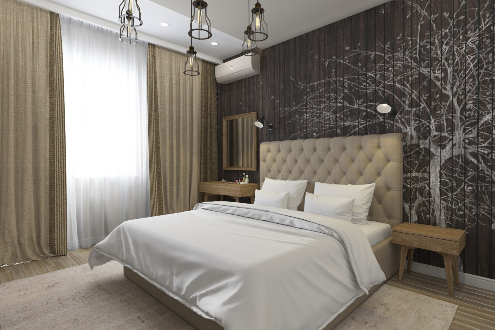 Дизайн спальни квартиры в ЖК "Аврора-парк", г.Краснодар