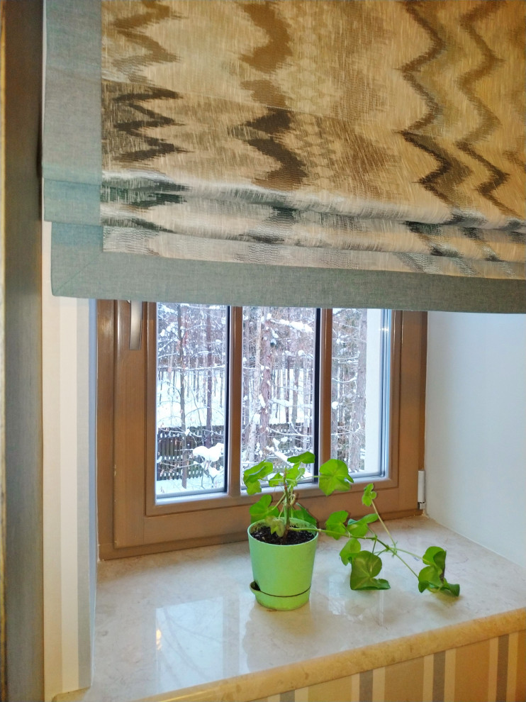 Римские шторы в разных проектах