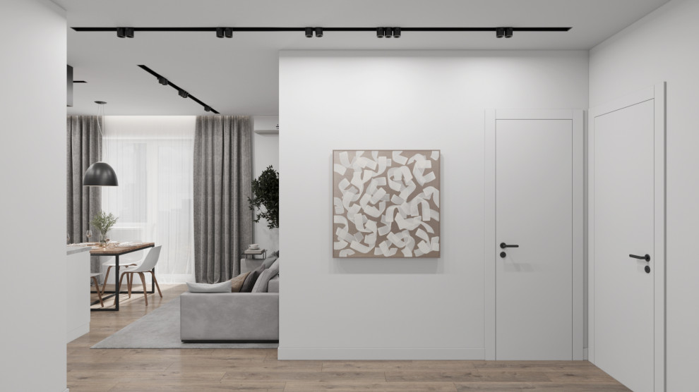 Студия в черно-белых тонах