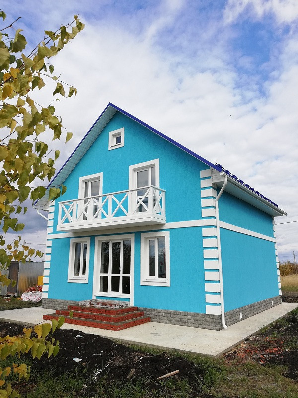 Дом по типовому проекту площадью 107 кв.м.