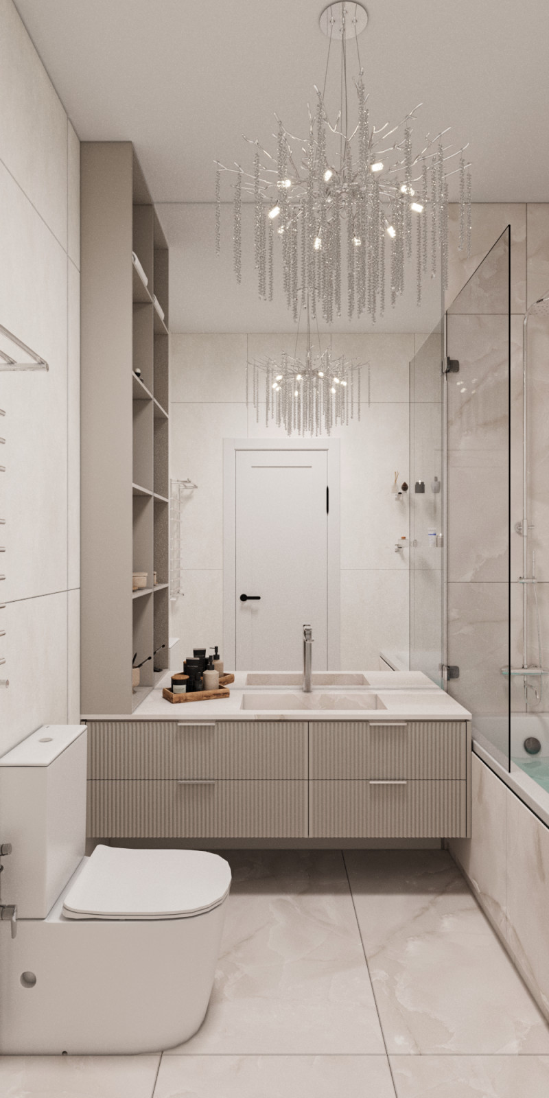 Проект интерьера квартиры 67 м2 в ЖК "Рассказово"