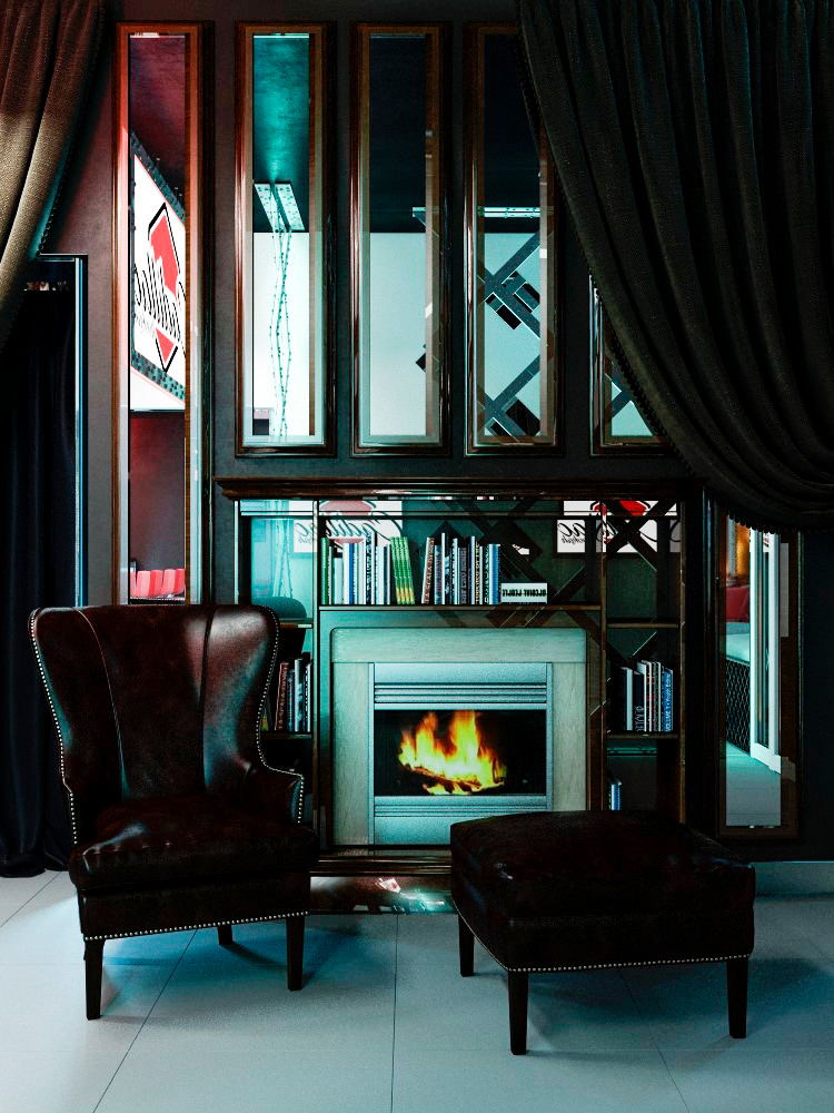 Кальянная в стиле 50х годов