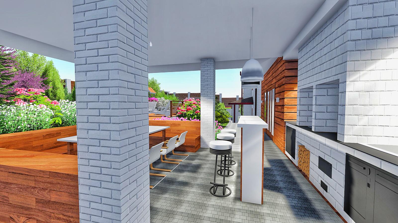 Ландшафтный дизайн Иркутск п. Марково