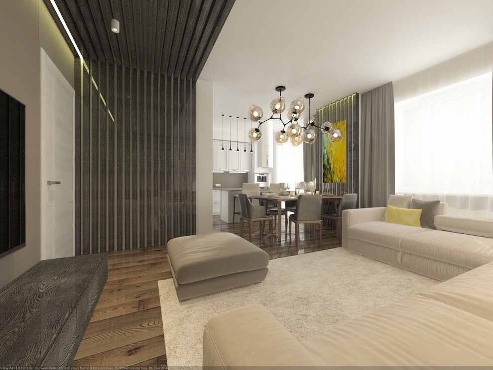 3-х комнатная квартира в современном стиле.