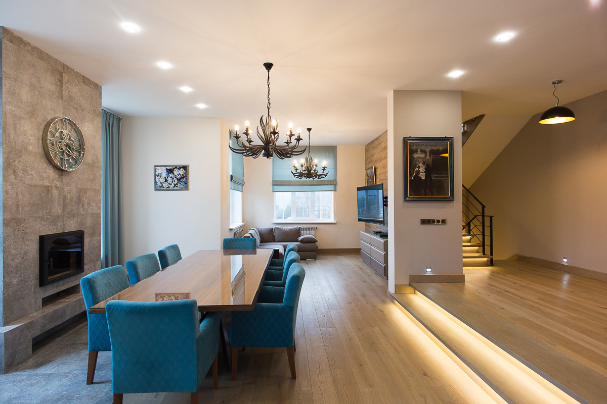 Гостиная и столовая