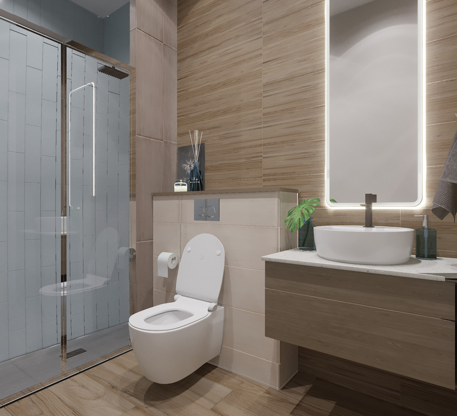 Дом в теплых оттенках