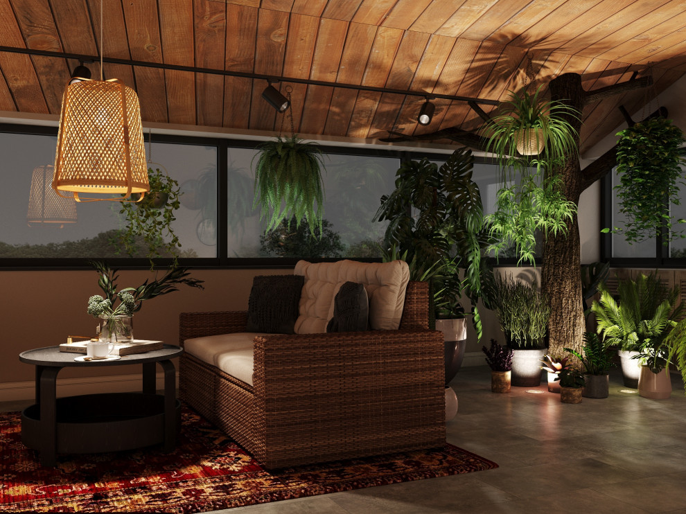 Обложка проекта: Проект мансарды - зимнего сада «Стнгапур»