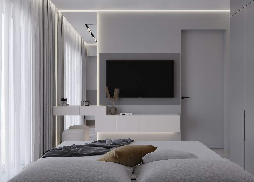 Гостевая спальня в минималистичном стиле