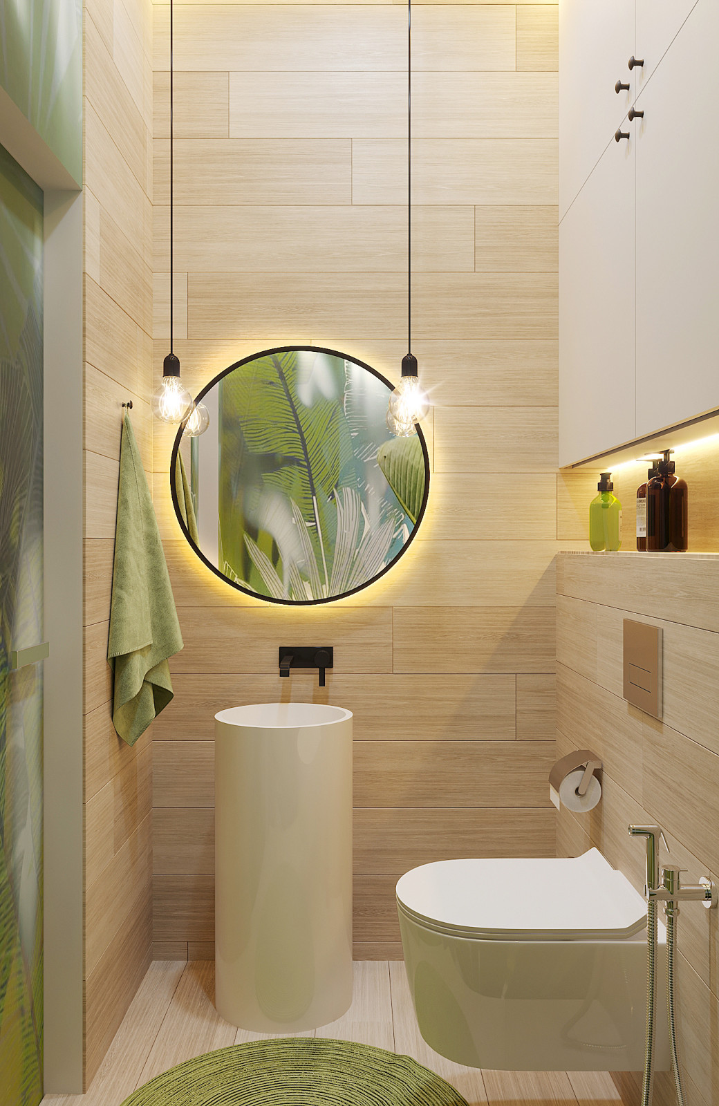 Квартира 90 м.кв. Фьюжн скандинавского и эко стилей