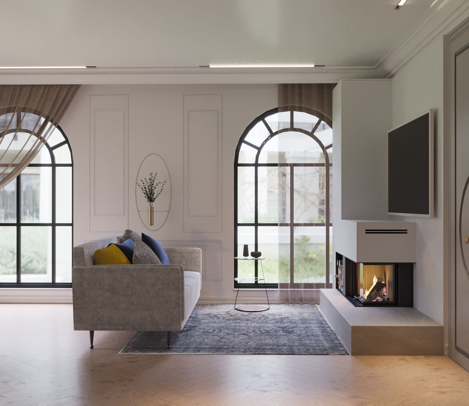 Обложка проекта: Кухня-гостинная