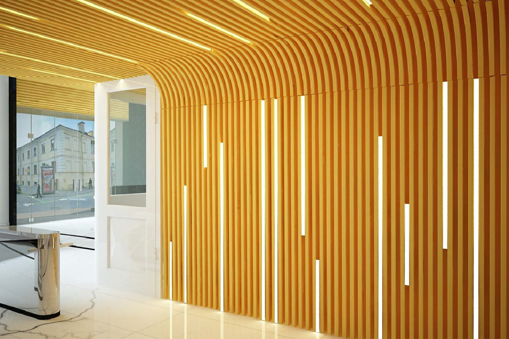 Дизайн-проект интерьера проходной завода в Санкт-Петербурге