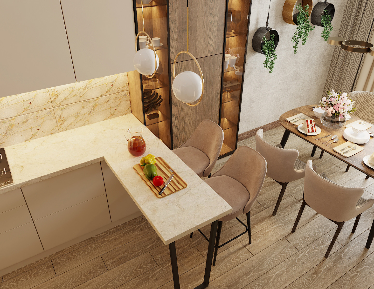 Современный интерьер кухни