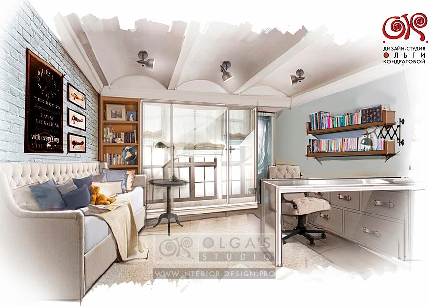 Обложка проекта: Дизайн двухуровневой квартиры в классическом стиле