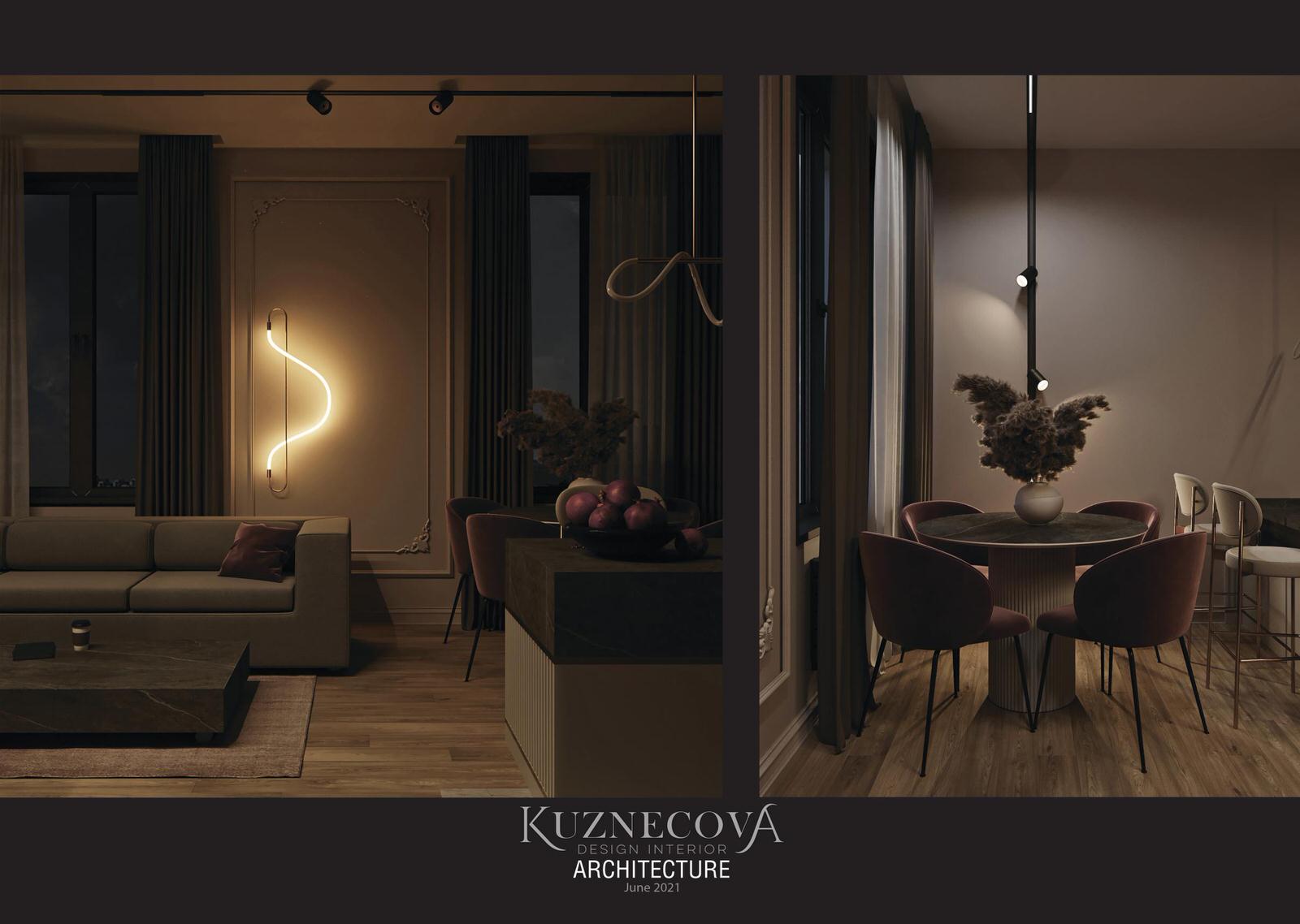 Кухня - гостиная 21 м²