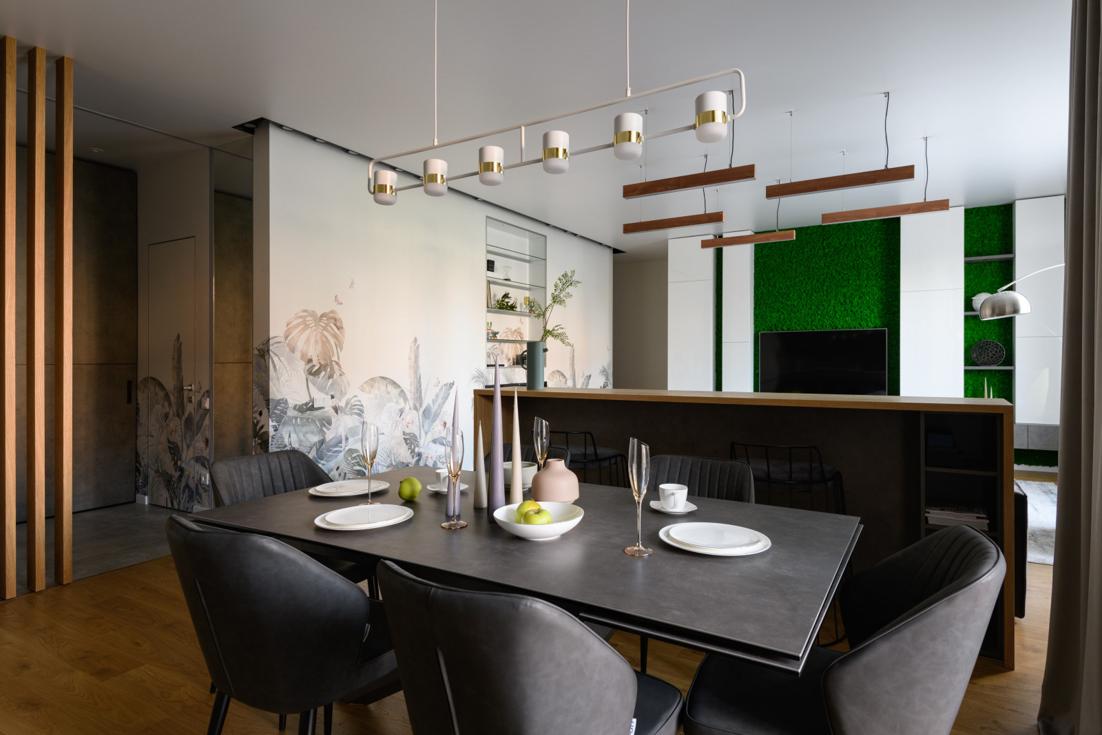 Просторная квартира с природными акцентами