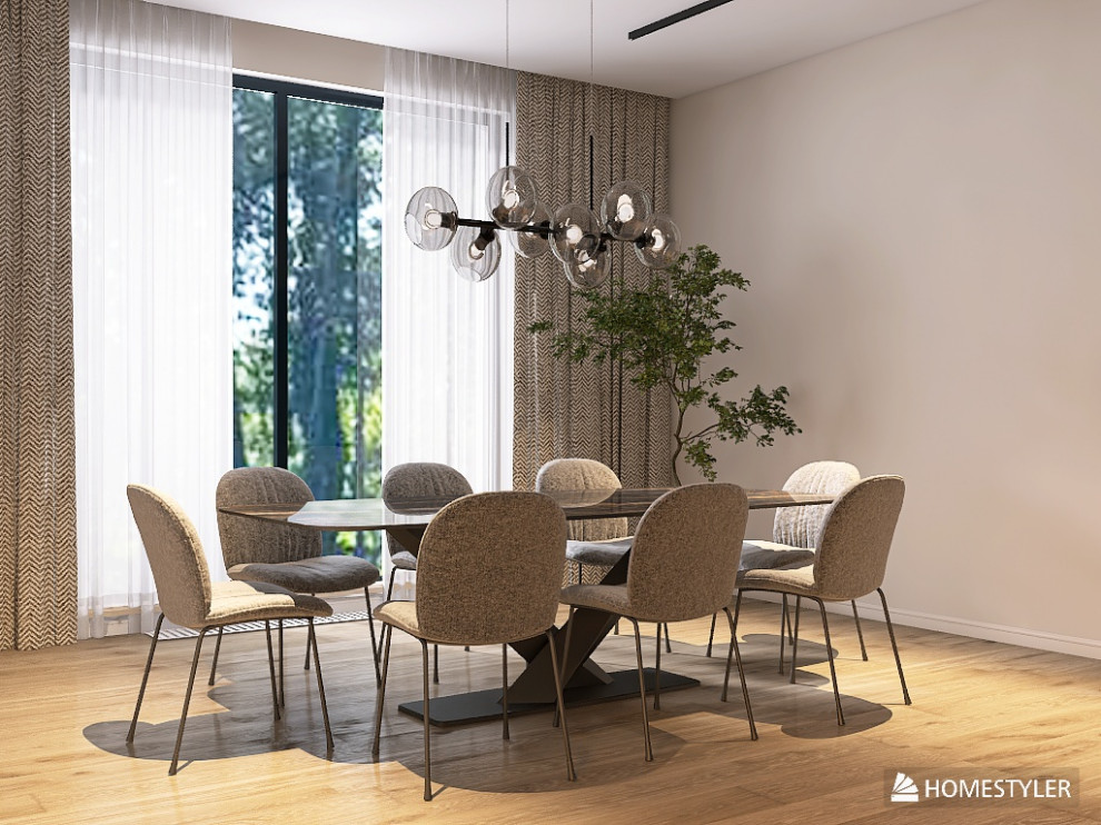 Обложка проекта: кухня-столовая