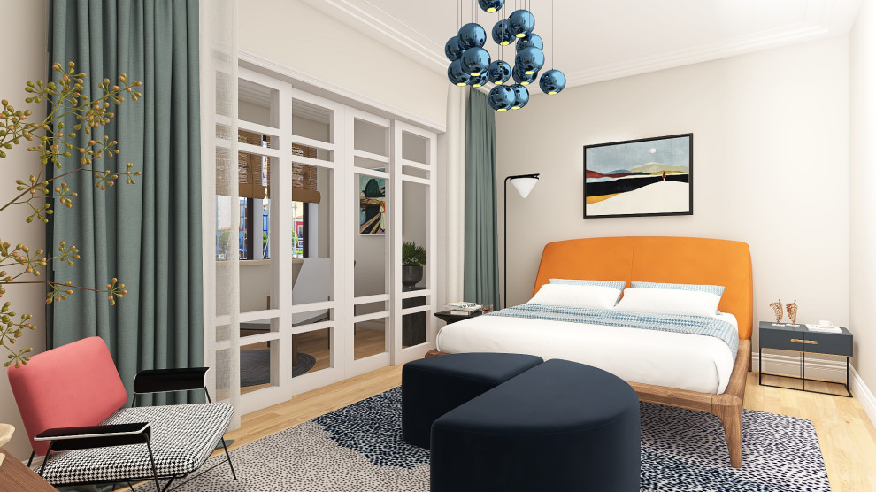 Обложка проекта: Спальня с выходом на террасу
