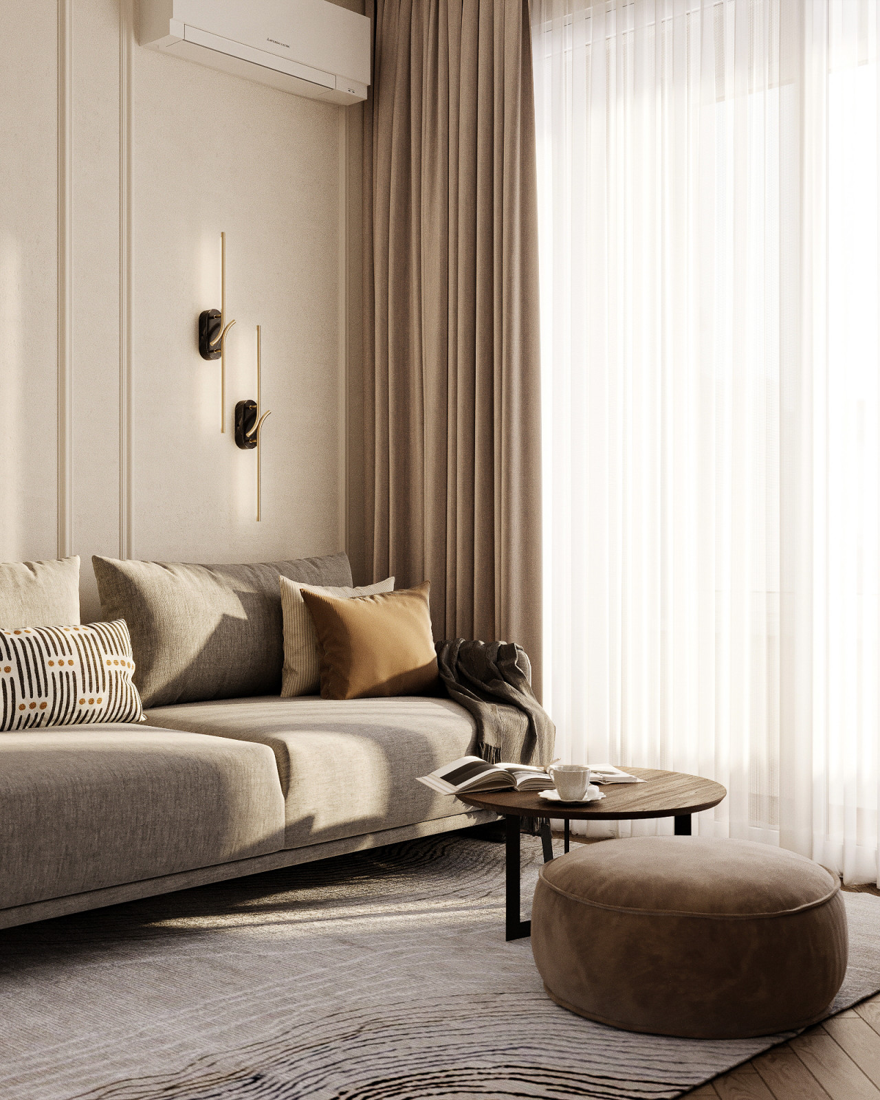 Современная классика 42м2 в ЖК Alia