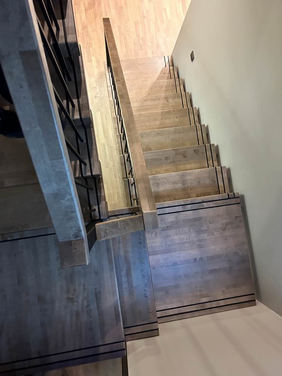 Лестница на 4х косоурах