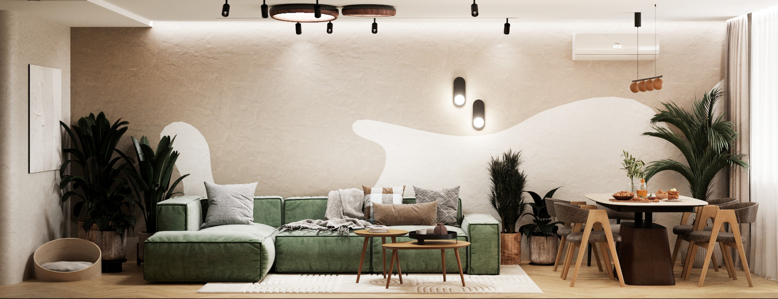 ВИЗУАЛИЗАЦИЯ ИНТЕРЬЕРА В ТЕПЛЫХ ТОНАХ