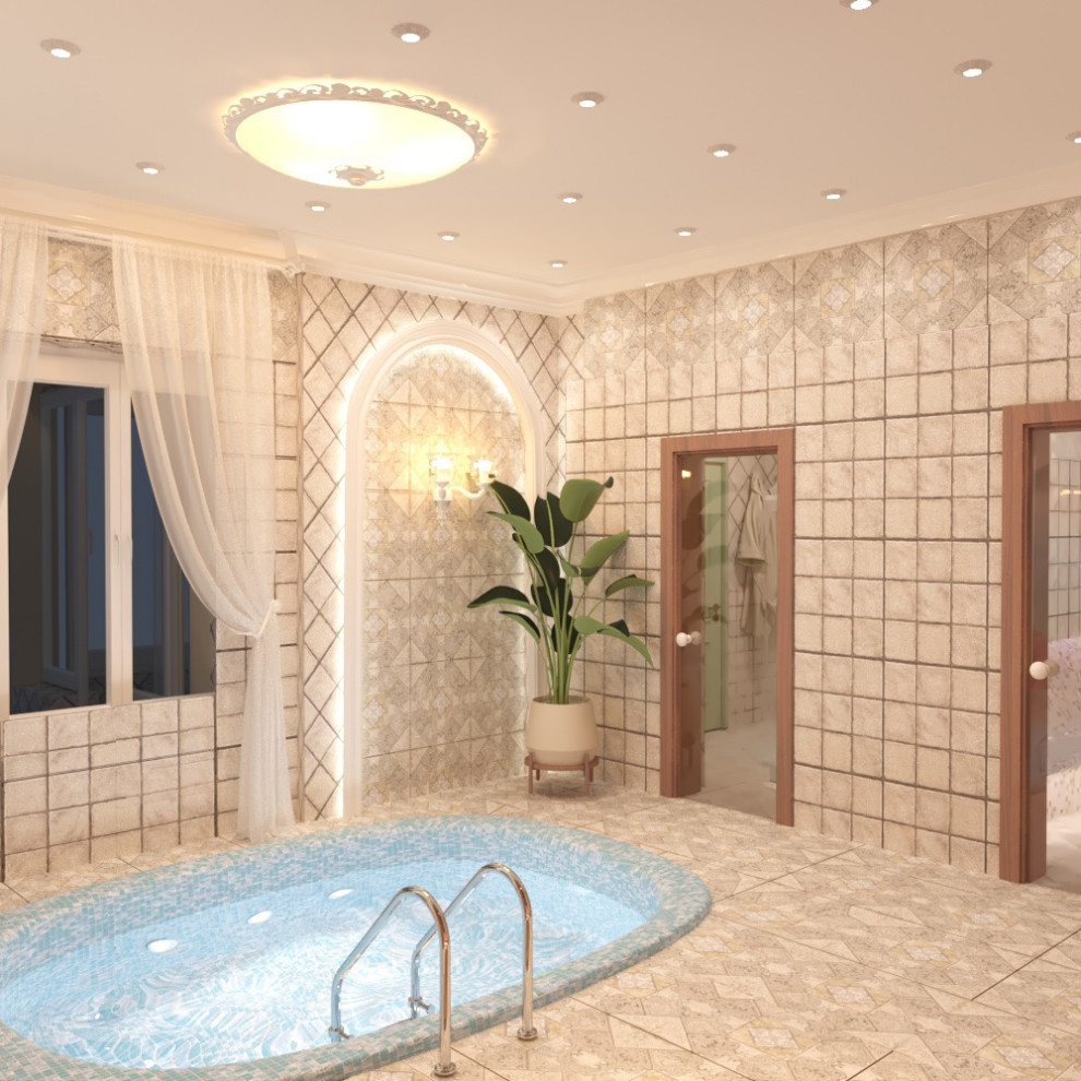 Дизайн зоны барбекю, басена