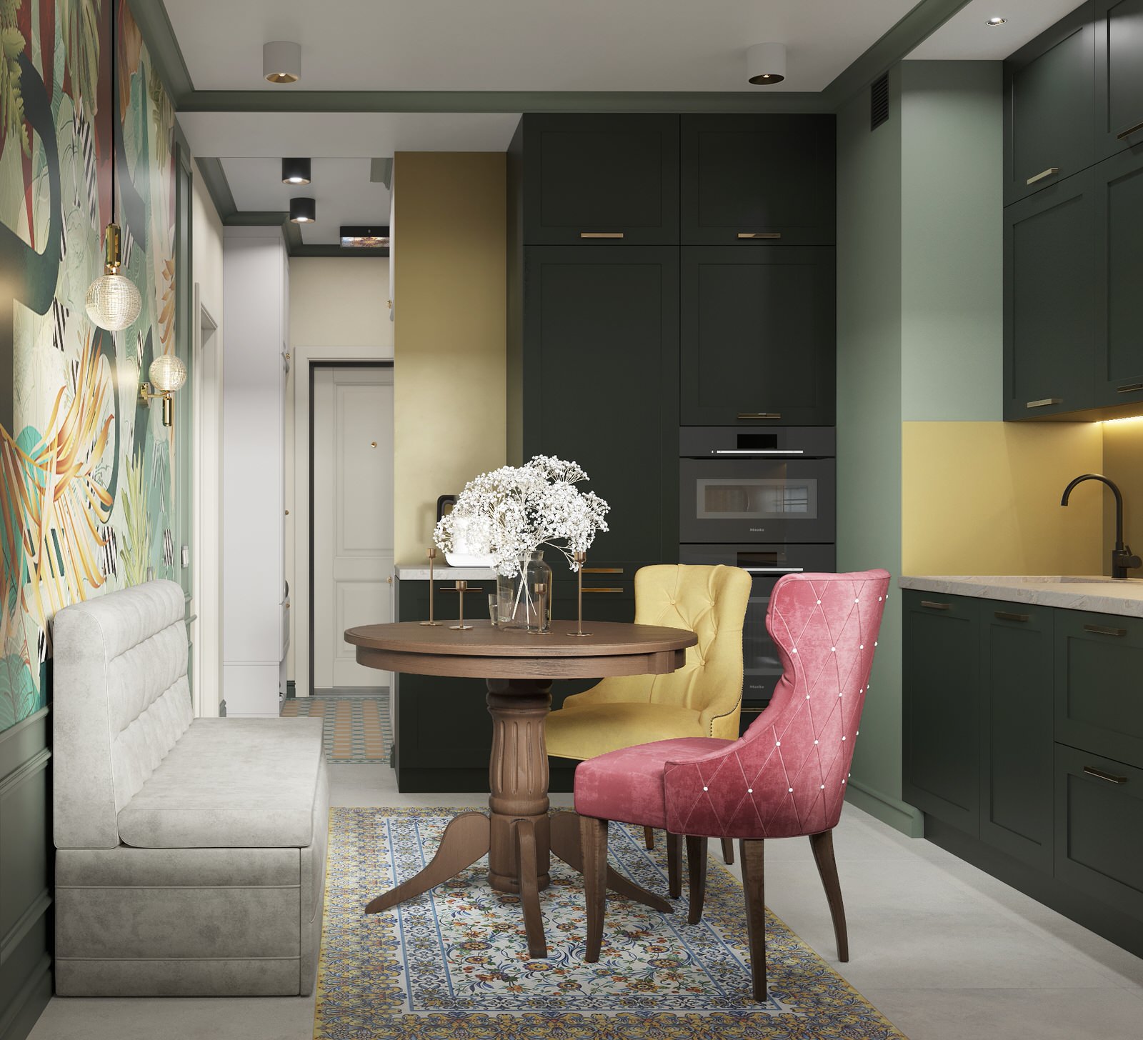 Кухня в однокомнатной квартире