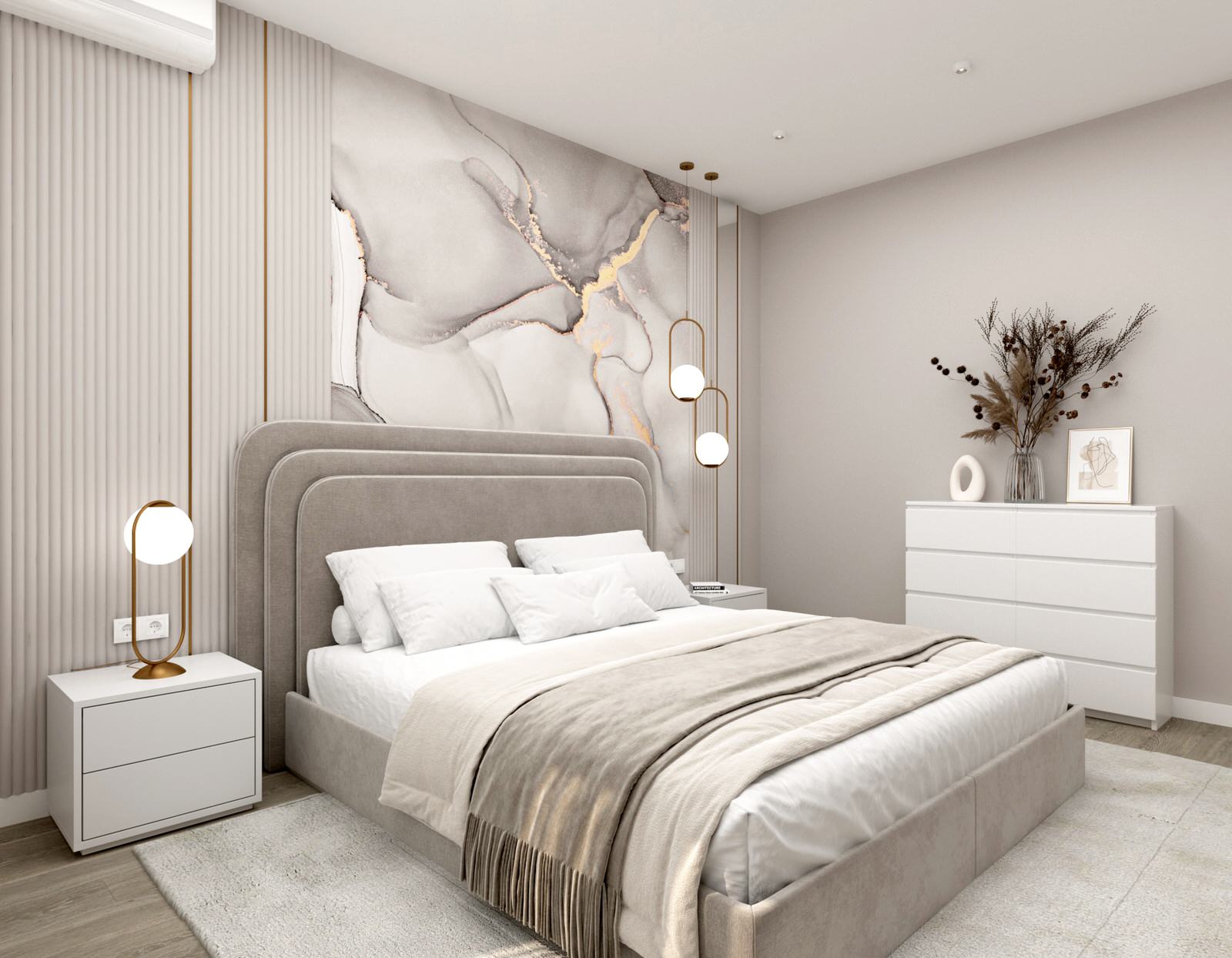 Спальня 15 кв.м в современном стиле