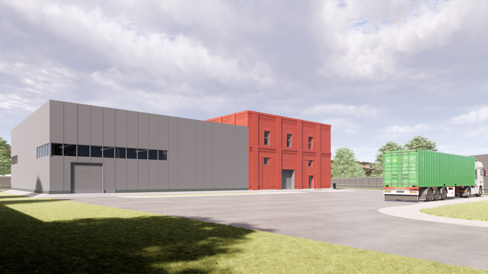 Производственный объект до 1500кв.м. площади в кирпичном стиле