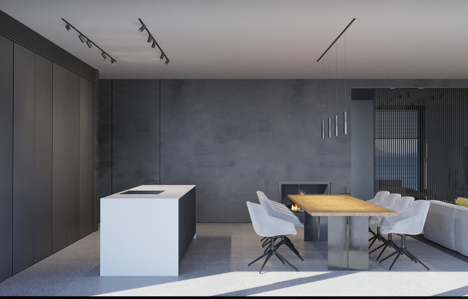 Визуализация для проекта коттеджа студии 13/72