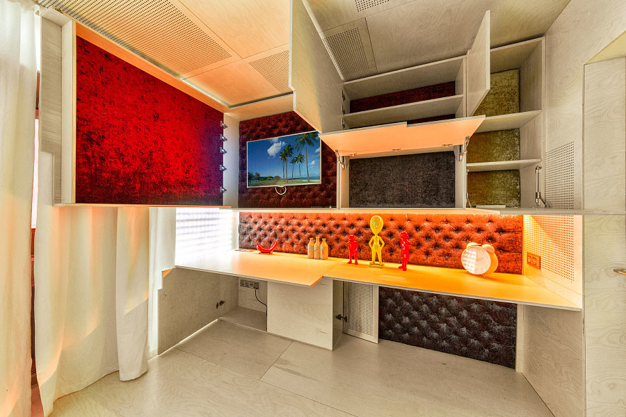 раскладывающаяся комната (сделано для программы "Квартирный Вопрос")