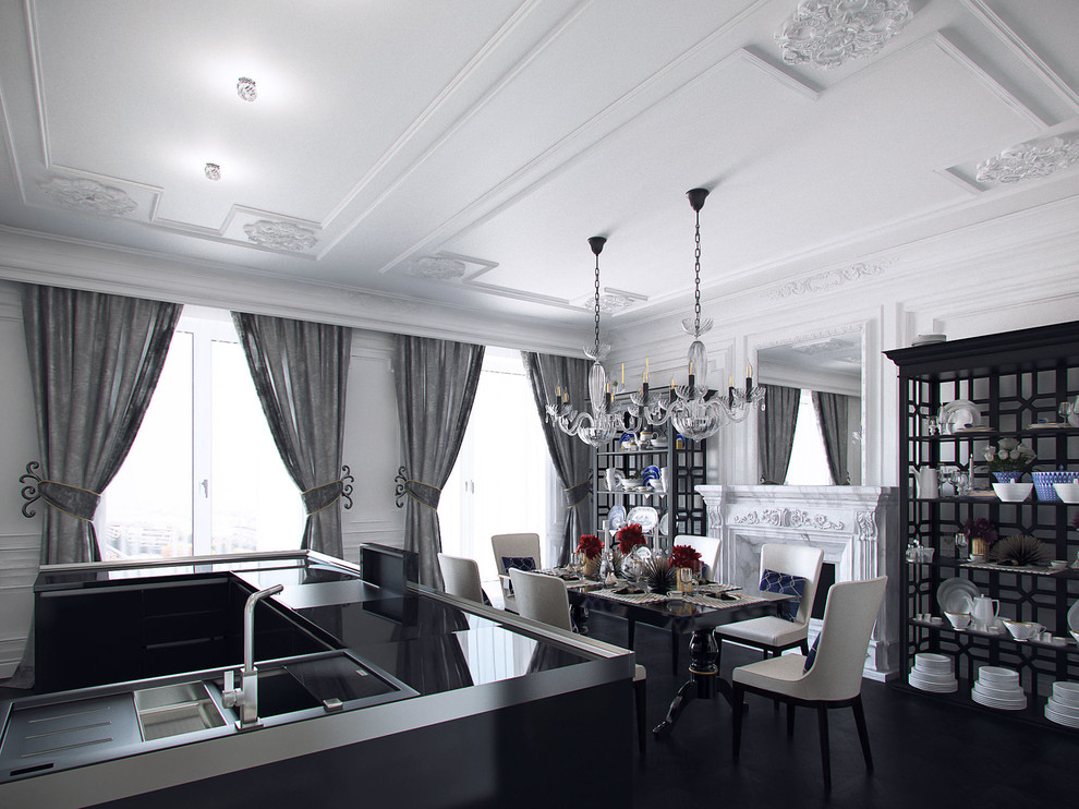 Интерьер трехкомнатной квартиры в историческом центре Петербурга