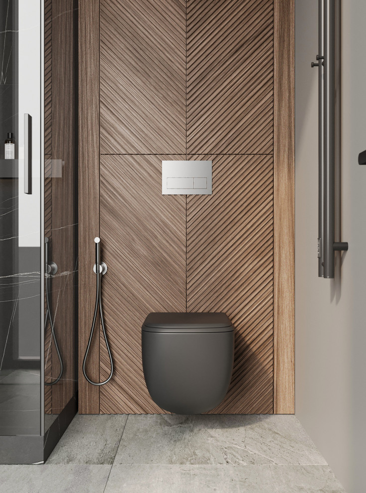 Темный минимализм в коттедже