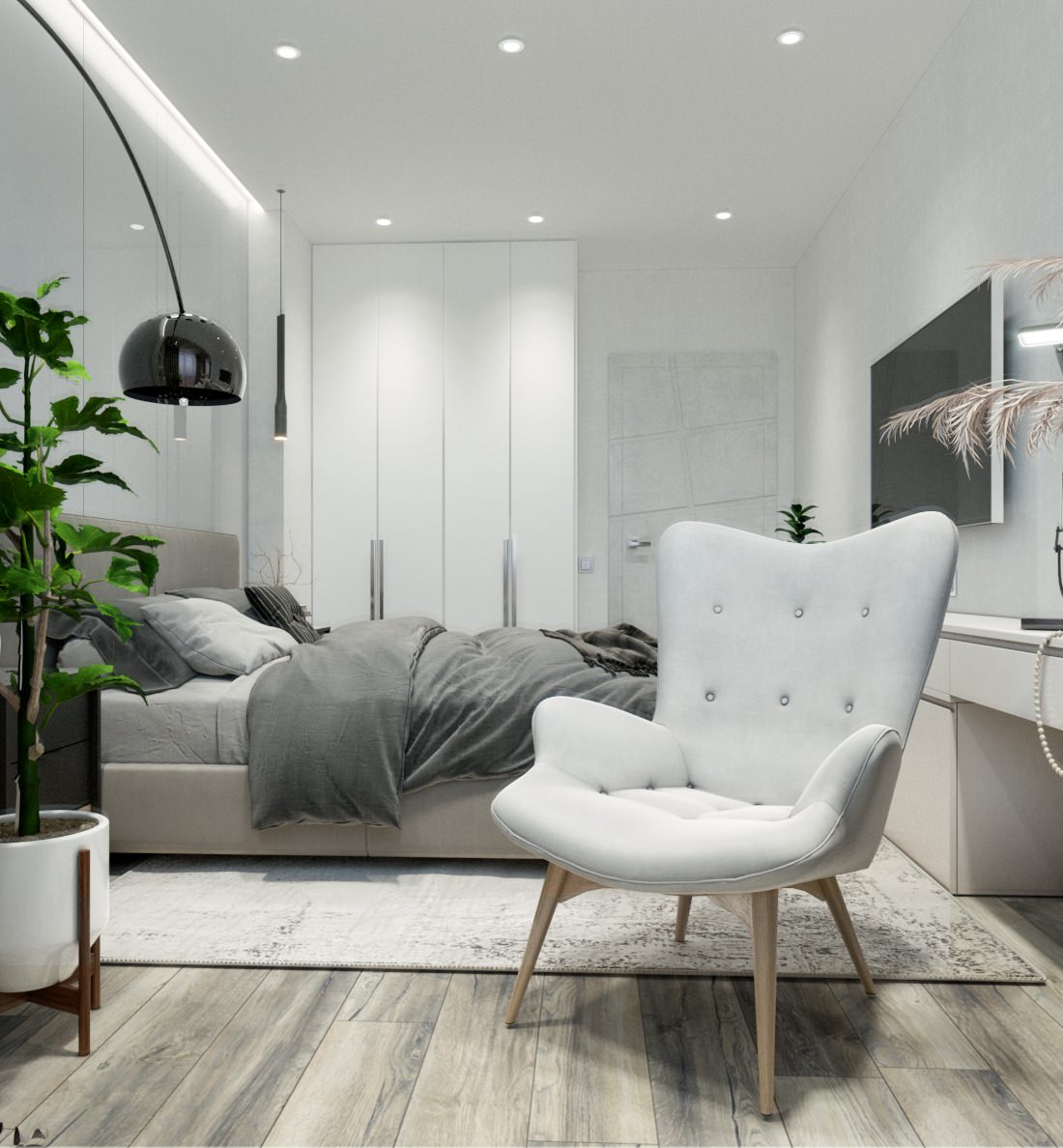 Реализация 2020: спальня в квартире 85м², Ростов-на-Дону