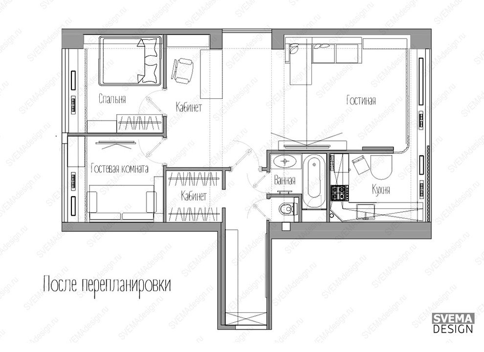 После перепланировки