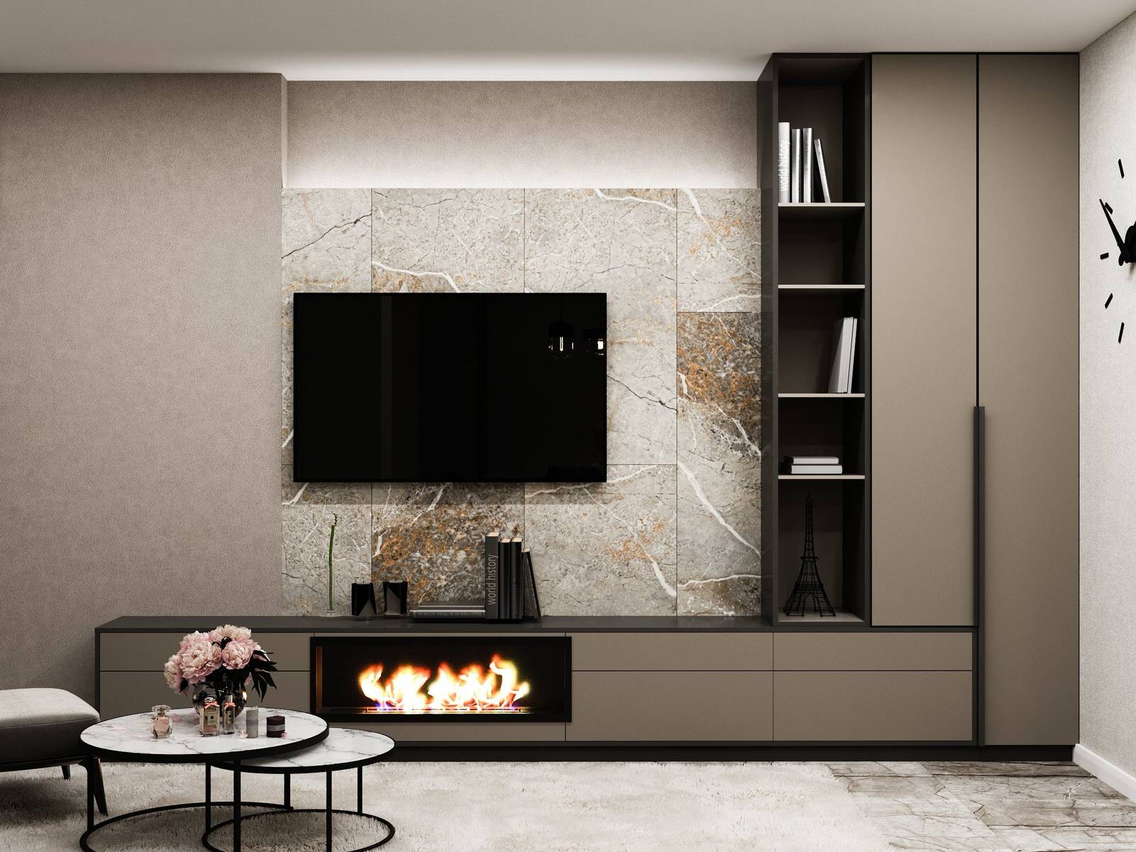 Дизайн кухни-гостиной