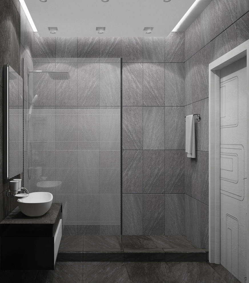 Квартира Множество оттенков серого — Душевая
