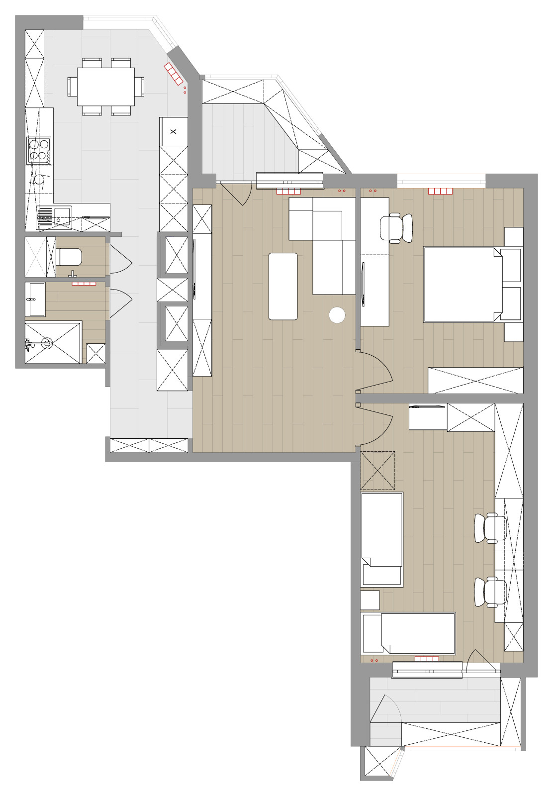 Дизайн-проект квартиры в ЖК Некрасовка