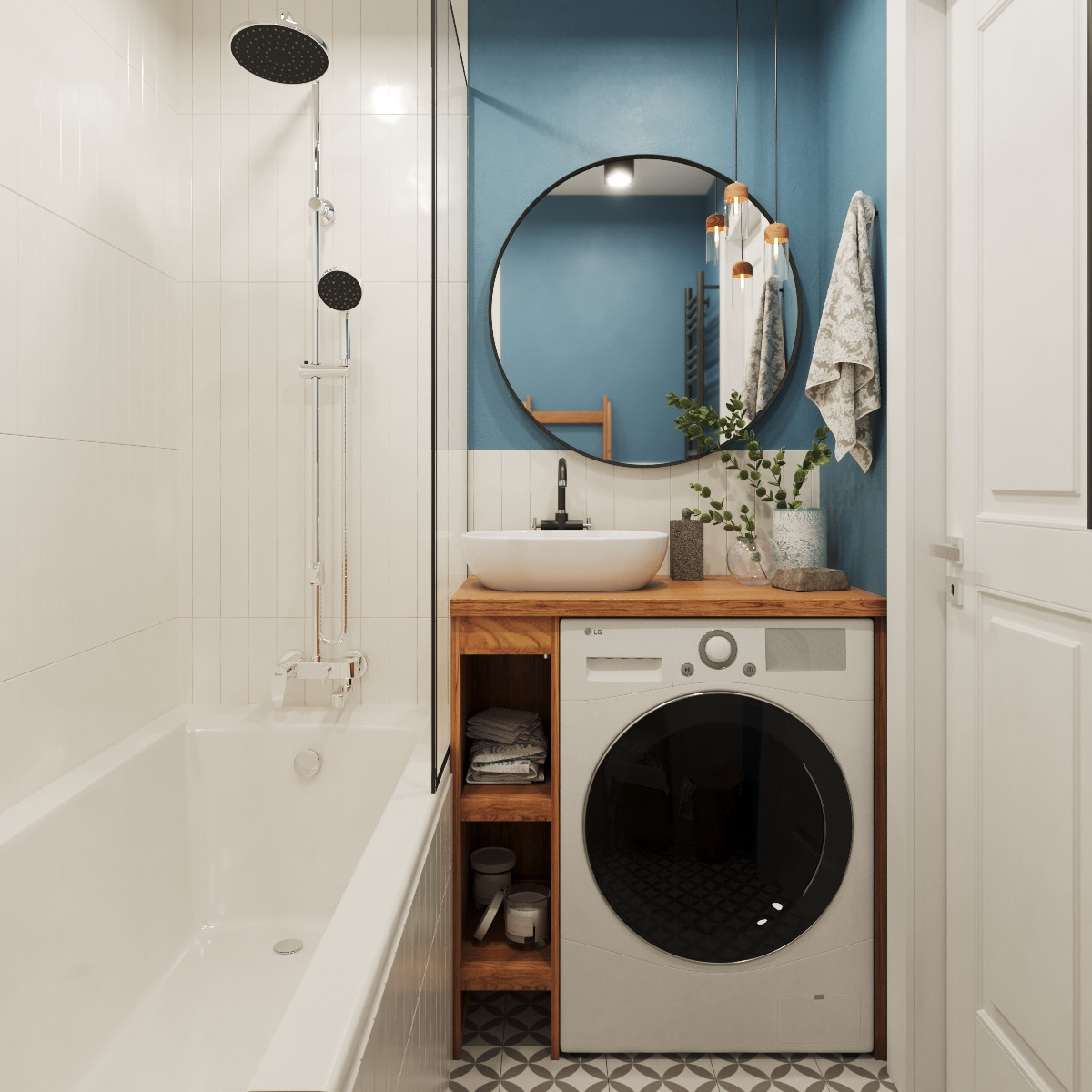 Дизайн и ремонт трехкомнатной квартиры (м. Селигерская)